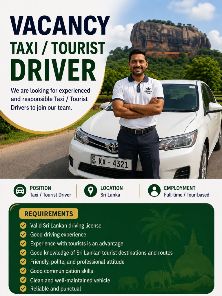 Taxi and Tourist Driver Job Vacancy at Island Explorer