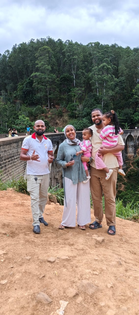 Guest Family at Nine Arch Bridge Ella